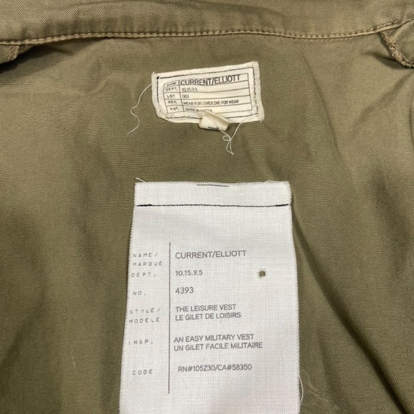 current/elliot green cargo vest - Picture 4 of 6